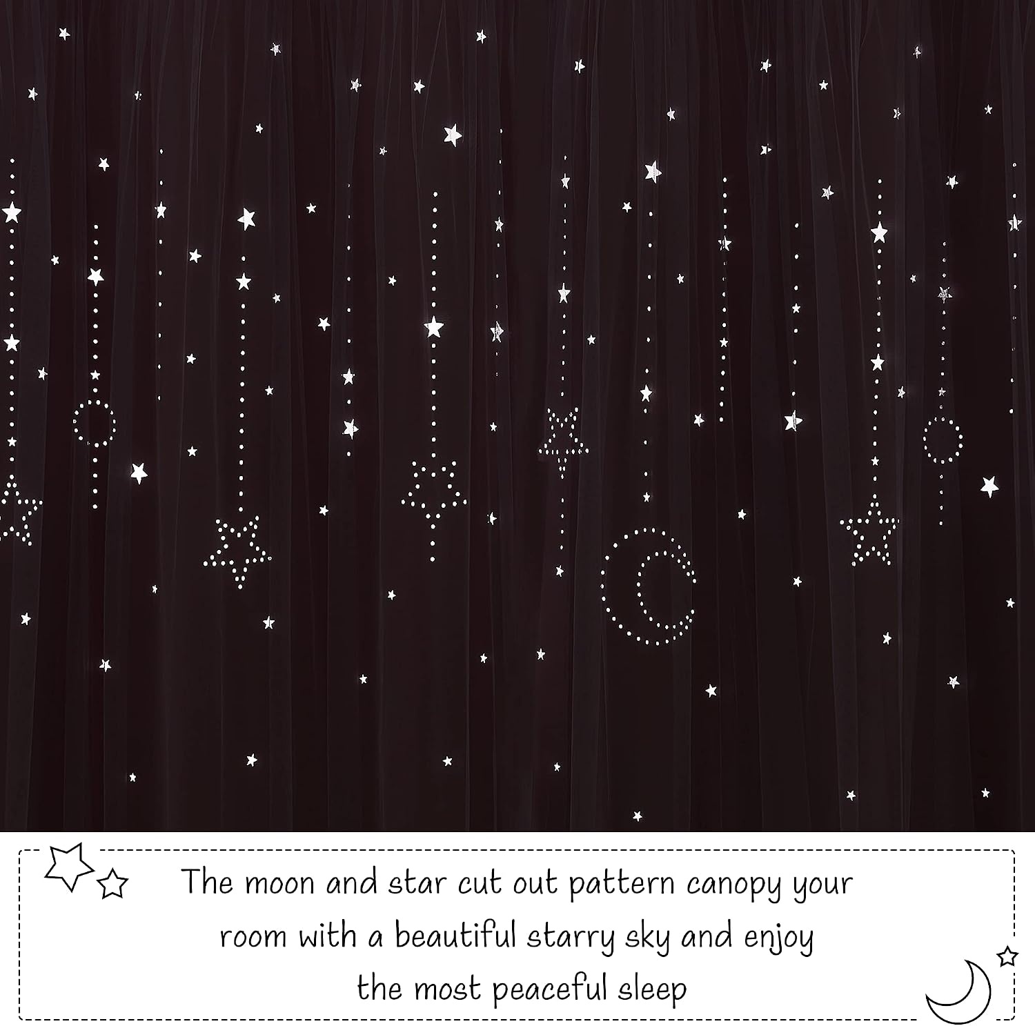 image:imageNICETOWN Kids Room Decor Curtains for Girls Nursery Star Cut Princess Room Design Curtains with Versatile Styling Options for Backdrops Pink amp Yellow amp Green amp Pink Each is W52 x L84 Sold by 2Pink