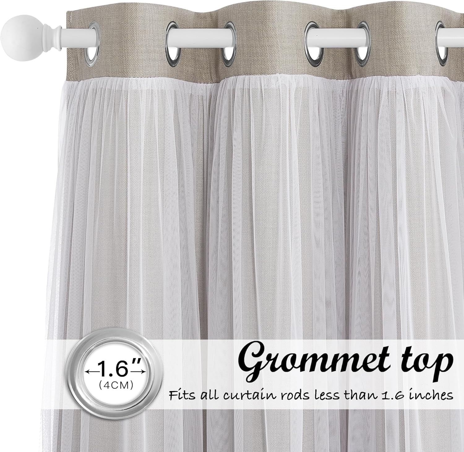 image:imageNICETOWN Kids Room Decor Curtains for Girls Nursery Star Cut Princess Room Design Curtains with Versatile Styling Options for Backdrops Pink amp Yellow amp Green amp Pink Each is W52 x L84 Sold by 2Faux Linen Angora