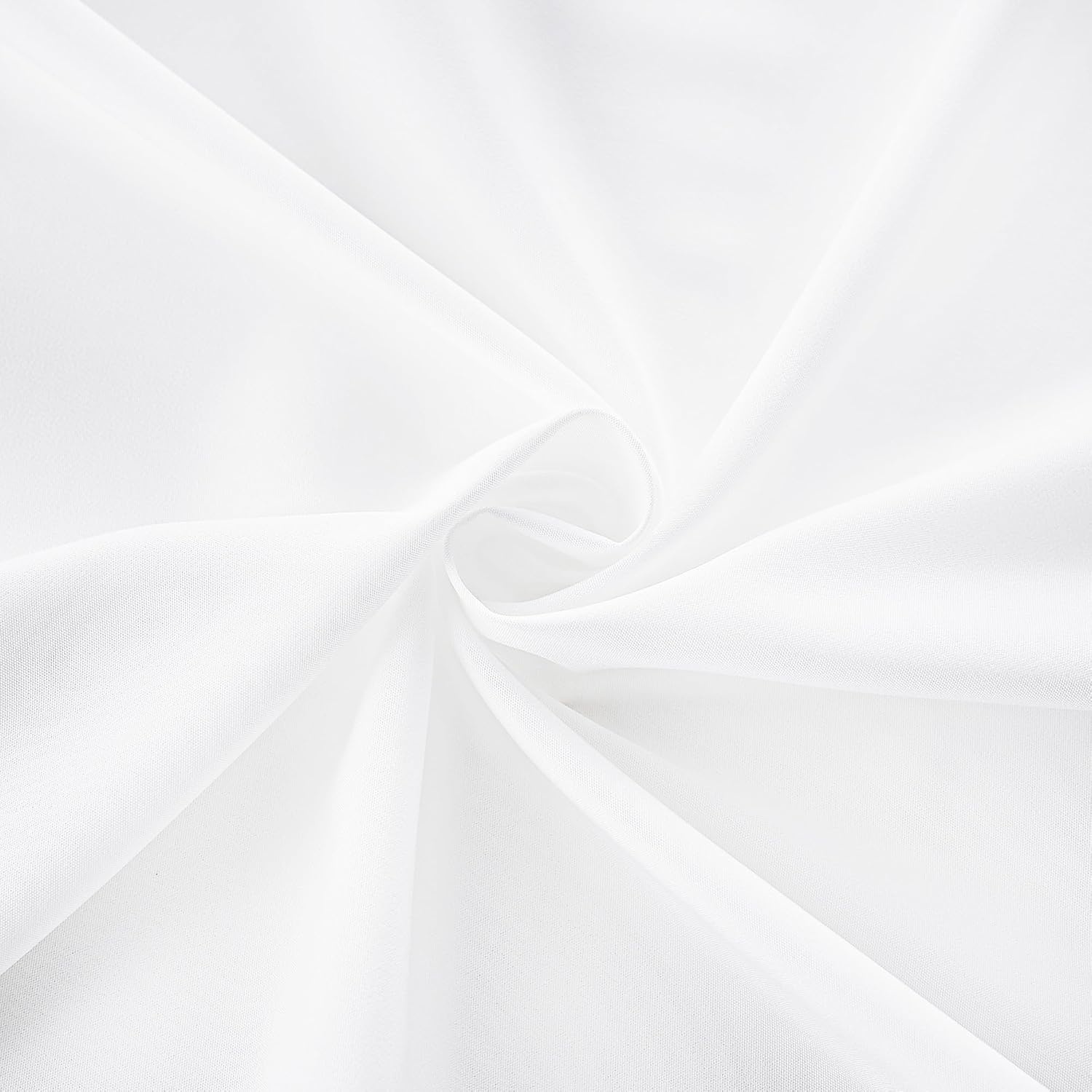 image:imageNICETOWN White NonSeeThrough Light Filtering Curtains Semi Sheer Privacy Grommet Drapes 108 Inches Long 2 Panels Cat Proof Window Curtains for Living Room Bedroom Home Decor 42 WOff White