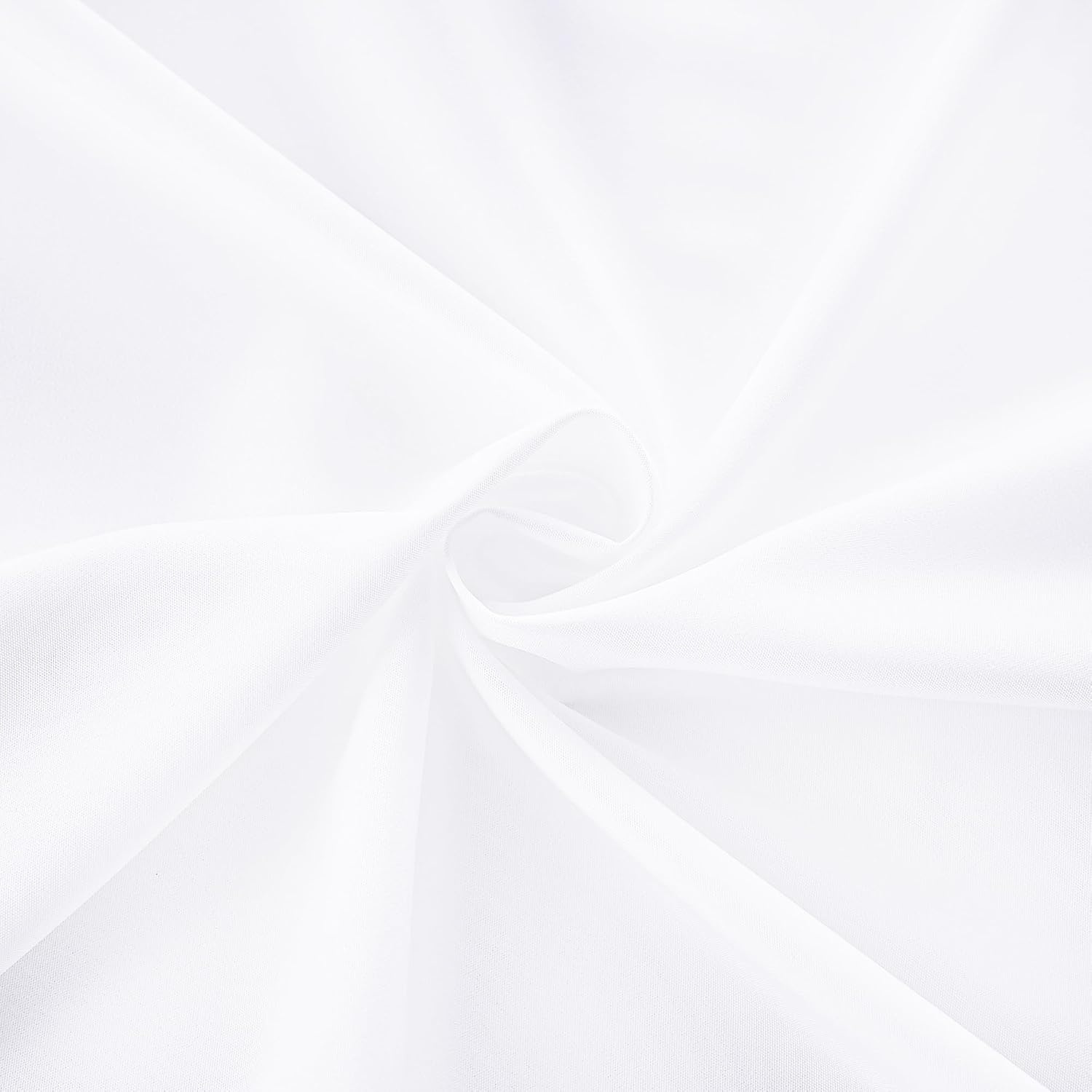 image:imageNICETOWN White NonSeeThrough Light Filtering Curtains Semi Sheer Privacy Grommet Drapes 108 Inches Long 2 Panels Cat Proof Window Curtains for Living Room Bedroom Home Decor 42 WWhite
