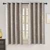 NICETOWN 100% Blackout Curtains Silver and Gold Patterned for Bedroom Living Room 84 Inches Long Marble Print Room Darkening Noise Reducing Thermal Insulated Grommet Abstract Drapes, 52″ W, 2 Panels(Natural)