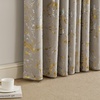NICETOWN 100% Blackout Curtains Silver and Gold Patterned for Bedroom Living Room 84 Inches Long Marble Print Room Darkening Noise Reducing Thermal Insulated Grommet Abstract Drapes, 52″ W, 2 Panels(Natural)
