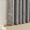 NICETOWN 100% Blackout Curtains Silver and Gold Patterned for Bedroom Living Room 84 Inches Long Marble Print Room Darkening Noise Reducing Thermal Insulated Grommet Abstract Drapes, 52″ W, 2 Panels(Silver Grey)