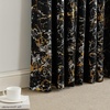 NICETOWN 100% Blackout Curtains Silver and Gold Patterned for Bedroom Living Room 84 Inches Long Marble Print Room Darkening Noise Reducing Thermal Insulated Grommet Abstract Drapes, 52″ W, 2 Panels(Black)