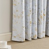 NICETOWN 100% Blackout Silver and Gold Patterned Curtains for Living Room Bedroom Marble Print with Gray Blackout Curtains for Bedroom 84 inches Long