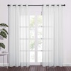 NICETOWN 100% Blackout Silver and Gold Patterned Curtains for Living Room Bedroom Marble Print with Sheer Curtains 84 Inches Long, Ring Top Solid Voile Window Draperies Elegant Panels