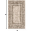 NICETOWN 8×10 Ultra-Thin Brown Oriental Rug for Bedroom, Tumble Washable Area Rugs 8×10, Boho Non-Slip Vintage Living Room Rugs, Oriental Carpet Entrance for Kitchen, Laundry, Bathroom, Bedroom(Brown)