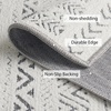 NICETOWN 8×10 Ultra-Thin Brown Oriental Rug for Bedroom, Tumble Washable Area Rugs 8×10, Boho Non-Slip Vintage Living Room Rugs, Oriental Carpet Entrance for Kitchen, Laundry, Bathroom, Bedroom(Jacquard Sandy Grey)