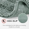 NICETOWN Black Bathroom Floor Mat, Anti-Slip Soft Living Room Bedroom Mat Floor Water Absorbent, Low-Profile Rug Doormat for Entry, Mud Room Mat, Back Door, High Traffic Areas (47 x 24 – inches)(Sage Green)