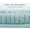 NICETOWN Black Bathroom Floor Mat, Anti-Slip Soft Living Room Bedroom Mat Floor Water Absorbent, Low-Profile Rug Doormat for Entry, Mud Room Mat, Back Door, High Traffic Areas (47 x 24 – inches)(Green)
