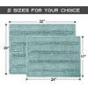 NICETOWN Black Bathroom Floor Mat, Anti-Slip Soft Living Room Bedroom Mat Floor Water Absorbent, Low-Profile Rug Doormat for Entry, Mud Room Mat, Back Door, High Traffic Areas (47 x 24 – inches)(Green)
