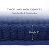 NICETOWN Black Bathroom Floor Mat, Anti-Slip Soft Living Room Bedroom Mat Floor Water Absorbent, Low-Profile Rug Doormat for Entry, Mud Room Mat, Back Door, High Traffic Areas (47 x 24 – inches)(Navy)