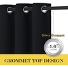 NICETOWN Black Out Curtains 63 Inch Long for Bedroom, W52xL63, 1 Panel