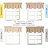 NICETOWN Blackout Floral Kitchen Valances for Windows 52 x 18 Inch Length(Biscotti Beige)