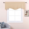 NICETOWN Blackout Floral Kitchen Valances for Windows 52 x 18 Inch Length(Biscotti Beige)