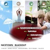 NICETOWN Blackout Floral Kitchen Valances for Windows 52 x 18 Inch Length(Burgundy Red)