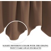 NICETOWN Blackout Floral Kitchen Valances for Windows 52 x 18 Inch Length(Cappuccino)