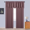 NICETOWN Blackout Floral Kitchen Valances for Windows 52 x 18 Inch Length(Dry Rose)