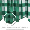 NICETOWN Blackout Floral Kitchen Valances for Windows 52 x 18 Inch Length(Green & White)