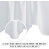 NICETOWN Blackout Floral Kitchen Valances for Windows 52 x 18 Inch Length(Greyish White)