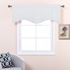 NICETOWN Blackout Floral Kitchen Valances for Windows 52 x 18 Inch Length(Greyish White)