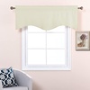 NICETOWN Blackout Floral Kitchen Valances for Windows 52 x 18 Inch Length(Light Beige)