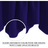 NICETOWN Blackout Floral Kitchen Valances for Windows 52 x 18 Inch Length(Navy Blue)