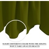 NICETOWN Blackout Floral Kitchen Valances for Windows 52 x 18 Inch Length(Olive)