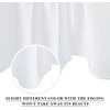 NICETOWN Blackout Floral Kitchen Valances for Windows 52 x 18 Inch Length(Pure White)