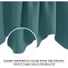 NICETOWN Blackout Floral Kitchen Valances for Windows 52 x 18 Inch Length(Sea Teal)