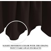 NICETOWN Blackout Floral Kitchen Valances for Windows 52 x 18 Inch Length(Toffee Brown)