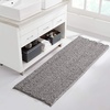 NICETOWN Doormat, Absorbent Washable Inside Mats, Extra Thick Indoor Durable Doormat for Bathroom, Non-Slip Soft Plush Shaggy Bath Mats, Indoor Rugs for Entryway (Dove Grey, 47″ x 17″)