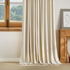NICETOWN Floral Linen Curtains 84 inches Long Pink Pattern Printed for Girls Bedroom Nursery, Boho Farmhouse Window Sheer Curtain Drapes Aesthetic Light Filtering Privacy 2 Panel Sets, 55″ W(Natural)