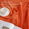 NICETOWN Grey Fleece Twin Blanket – 300GSM Soft Lightweight Plush Cozy Twin Blankets for Bed, Sofa, Couch, Travel, Camping, 60×80 inches(Orange)