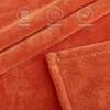 NICETOWN Grey Fleece Twin Blanket – 300GSM Soft Lightweight Plush Cozy Twin Blankets for Bed, Sofa, Couch, Travel, Camping, 60×80 inches(Orange)