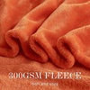 NICETOWN Grey Fleece Twin Blanket – 300GSM Soft Lightweight Plush Cozy Twin Blankets for Bed, Sofa, Couch, Travel, Camping, 60×80 inches(Orange)