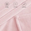 NICETOWN Grey Fleece Twin Blanket – 300GSM Soft Lightweight Plush Cozy Twin Blankets for Bed, Sofa, Couch, Travel, Camping, 60×80 inches(Pink)