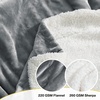 NICETOWN Grey Fleece Twin Blanket – 300GSM Soft Lightweight Plush Cozy Twin Blankets for Bed, Sofa, Couch, Travel, Camping, 60×80 inches(Sherpa & Fleece – Light Grey)