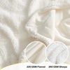 NICETOWN Grey Fleece Twin Blanket – 300GSM Soft Lightweight Plush Cozy Twin Blankets for Bed, Sofa, Couch, Travel, Camping, 60×80 inches(Sherpa & Fleece – White)