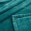 NICETOWN Grey Fleece Twin Blanket – 300GSM Soft Lightweight Plush Cozy Twin Blankets for Bed, Sofa, Couch, Travel, Camping, 60×80 inches(Teal)