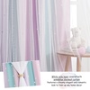 NICETOWN Kids Room Decor Curtains for Girls Nursery, Star Cut Princess Room Design Curtains with Versatile Styling Options for Backdrops (Pink & Yellow & Green & Pink, Each is W52 x L84, Sold by 2)(Blue & Purple & Pink)