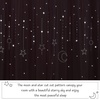 NICETOWN Kids Room Decor Curtains for Girls Nursery, Star Cut Princess Room Design Curtains with Versatile Styling Options for Backdrops (Pink & Yellow & Green & Pink, Each is W52 x L84, Sold by 2)(Pink)