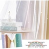 NICETOWN Kids Room Decor Curtains for Girls Nursery, Star Cut Princess Room Design Curtains with Versatile Styling Options for Backdrops (Pink & Yellow & Green & Pink, Each is W52 x L84, Sold by 2)(Rainbow-3)