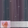NICETOWN Kids Room Decor Curtains for Girls Nursery, Star Cut Princess Room Design Curtains with Versatile Styling Options for Backdrops (Pink & Yellow & Green & Pink, Each is W52 x L84, Sold by 2)(Blue & Purple & Pink)
