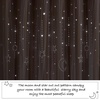 NICETOWN Kids Room Decor Curtains for Girls Nursery, Star Cut Princess Room Design Curtains with Versatile Styling Options for Backdrops (Pink & Yellow & Green & Pink, Each is W52 x L84, Sold by 2)(Moon Star | Biscotti Beige)