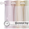 NICETOWN Kids Room Decor Curtains for Girls Nursery, Star Cut Princess Room Design Curtains with Versatile Styling Options for Backdrops (Pink & Yellow & Green & Pink, Each is W52 x L84, Sold by 2)(Moon Star | Rainbow-1)