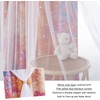 NICETOWN Kids Room Decor Curtains for Girls Nursery, Star Cut Princess Room Design Curtains with Versatile Styling Options for Backdrops (Pink & Yellow & Green & Pink, Each is W52 x L84, Sold by 2)(Yellow & Pink)