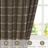 NICETOWN Taupe Plaid Print Linen Gingham Curtains 96 inches Long(Grid Pattern | Taupe)