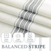 NICETOWN Taupe Plaid Print Linen Gingham Curtains 96 inches Long(Sea Blue)