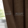 NICETOWN Thermal Insulated Blackout Short Curtain – Bathroom Curtain Gray Tie Up Shade for Small Window, Window Valance Balloon Roman Blind (Rod Pocket Panel, 46 inches W x 63 inches L)(Velvet Coffee Brown)